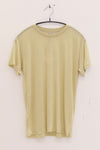 BASERANGE Classic Bamboo Fiber and Cotton Slim Fit T-Shirt Collection Round Neck Bottoming Shirt French BAS-TTTS-BL-AU25-PIER GREEN (TOCT TTTS)